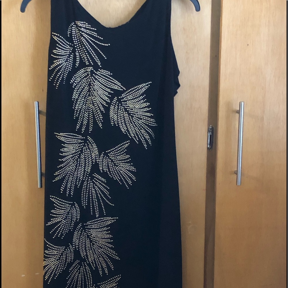 Tommy Hilfiger black and gold dress